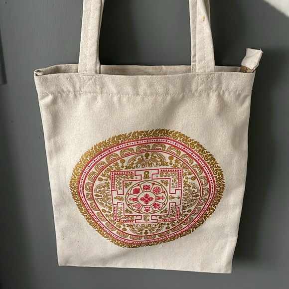 Cotton canvas tote bag with zipper - Picture 2 of 7